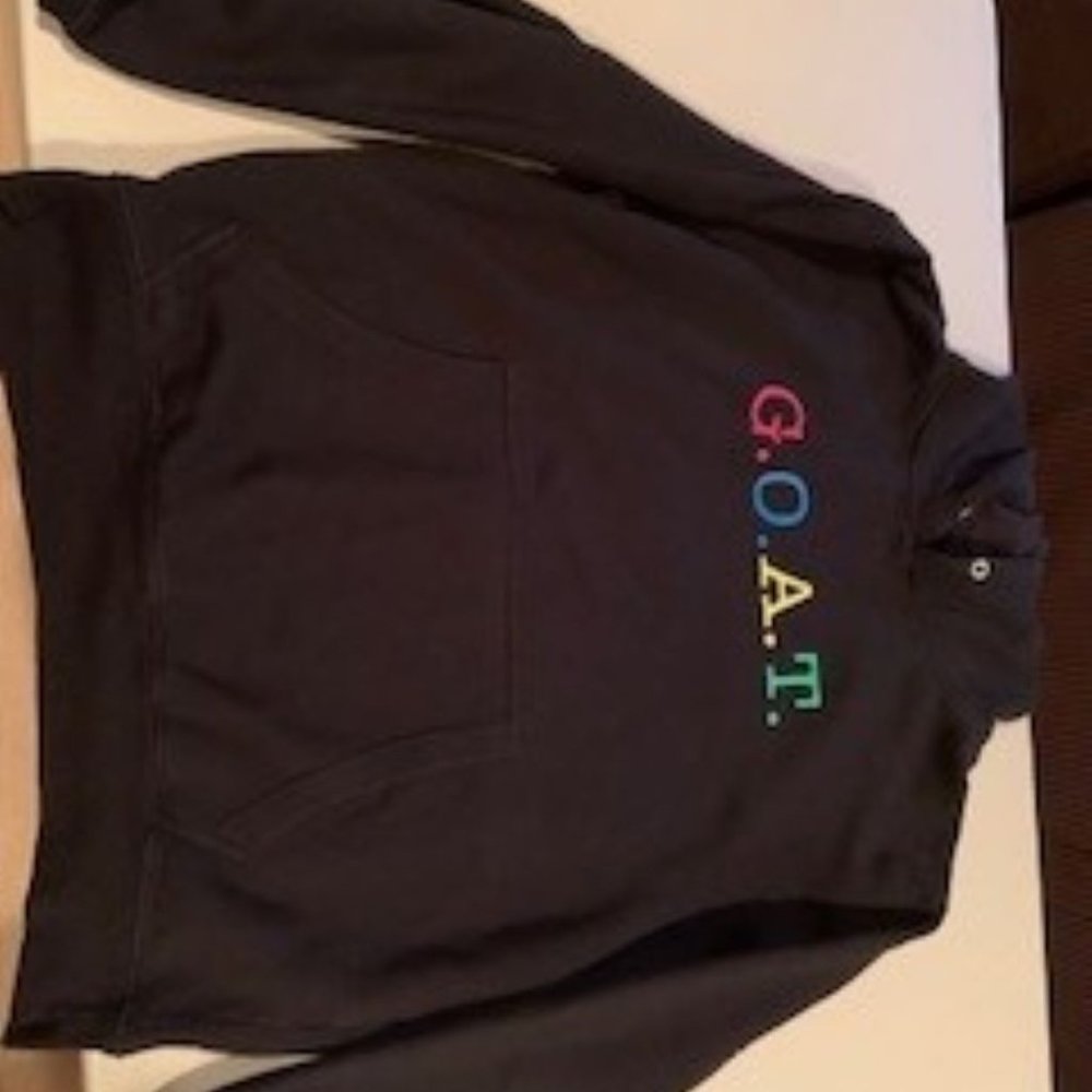 G.O.A.T thick black Sweatshirt/Hoodie